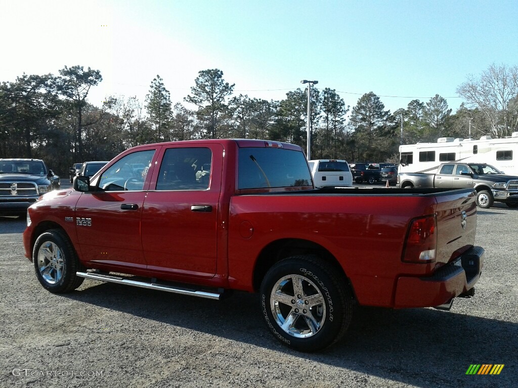 2018 1500 Express Crew Cab - Flame Red / Black/Diesel Gray photo #3