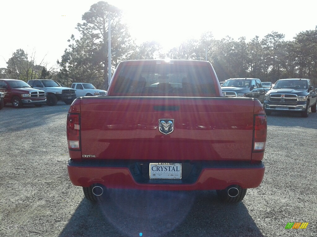 2018 1500 Express Crew Cab - Flame Red / Black/Diesel Gray photo #4