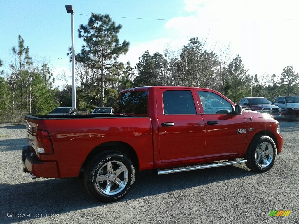 2018 1500 Express Crew Cab - Flame Red / Black/Diesel Gray photo #5