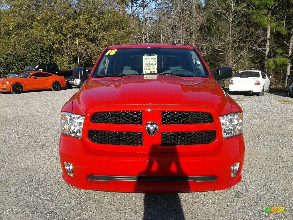 2018 1500 Express Crew Cab - Flame Red / Black/Diesel Gray photo #8