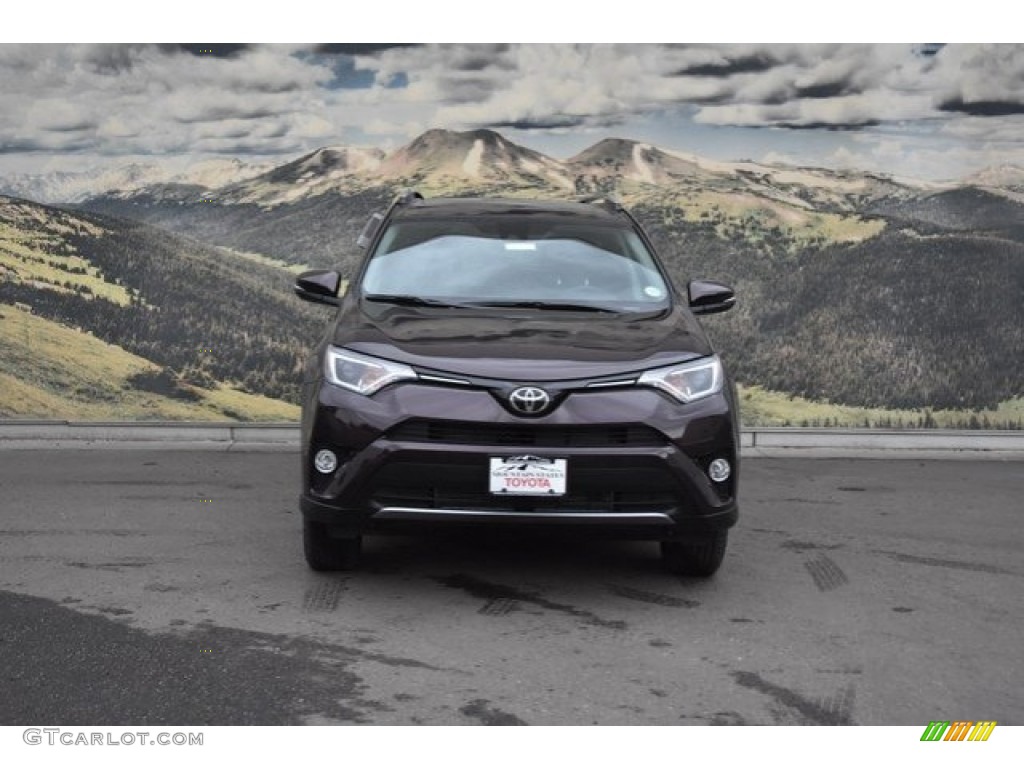 2018 RAV4 XLE AWD - Black Current Metallic / Black photo #2