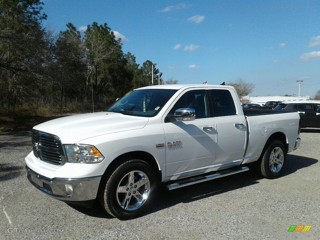 2018 1500 Big Horn Quad Cab - Bright White / Black/Diesel Gray photo #1