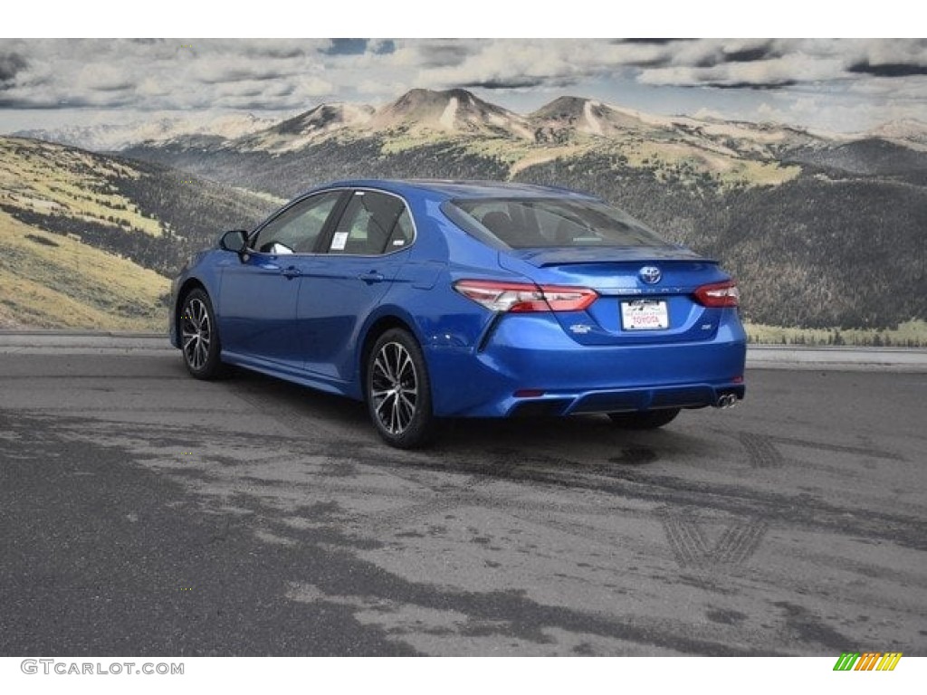 2018 Camry SE - Blue Streak Metallic / Black photo #3