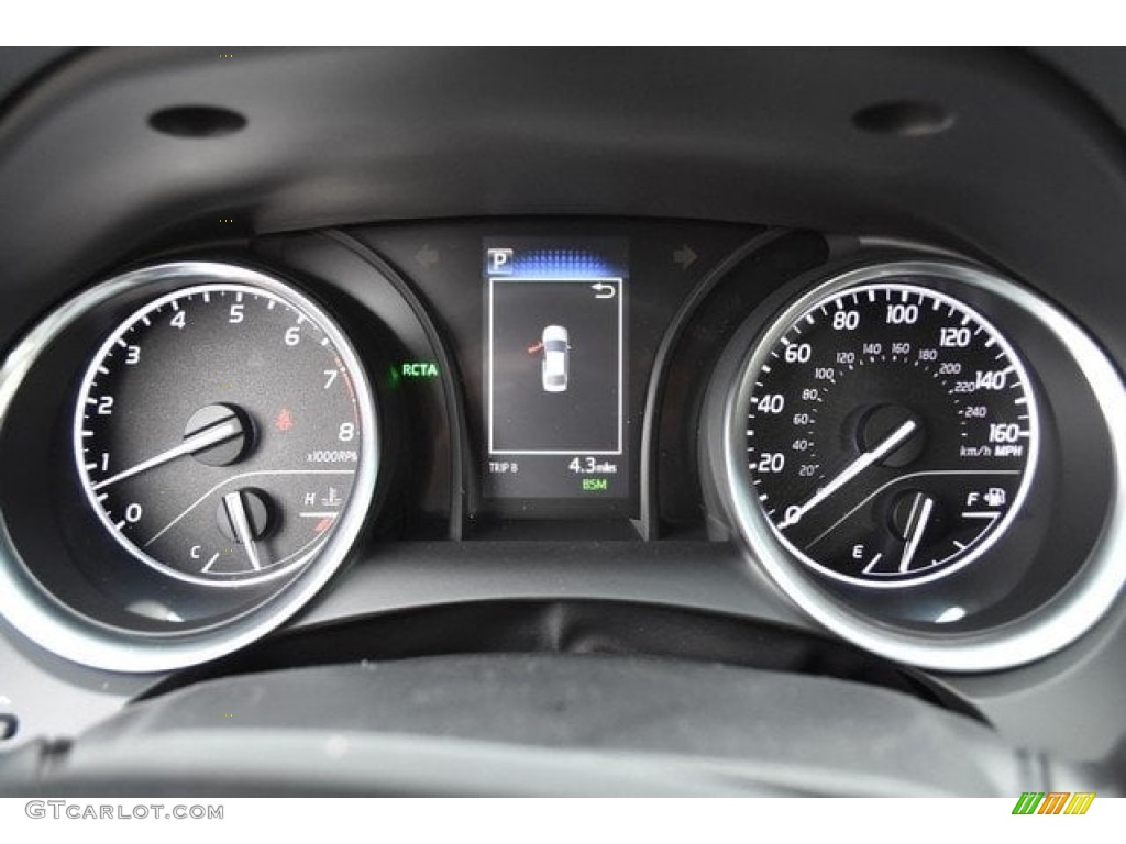 2018 Camry SE - Blue Streak Metallic / Black photo #28