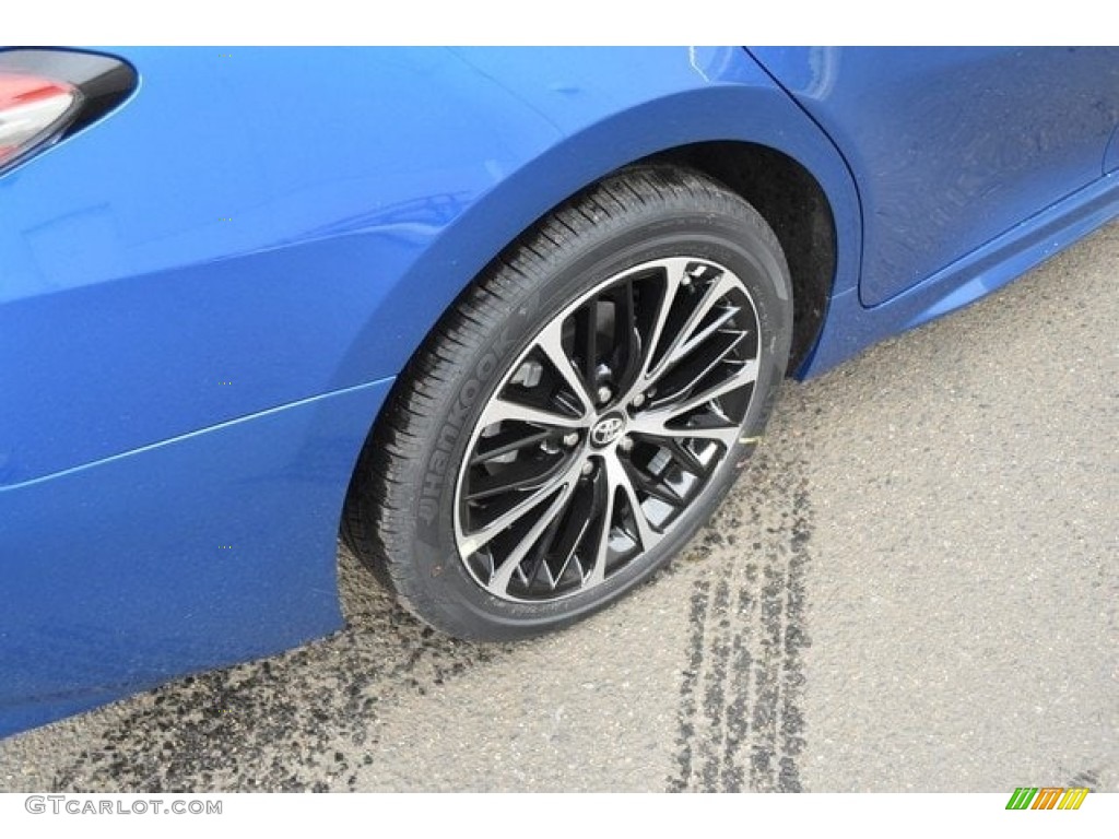 2018 Camry SE - Blue Streak Metallic / Black photo #34