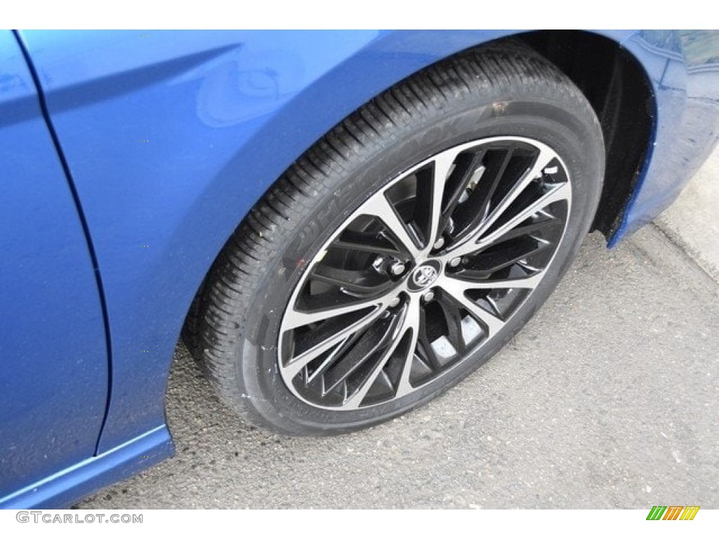 2018 Camry SE - Blue Streak Metallic / Black photo #35
