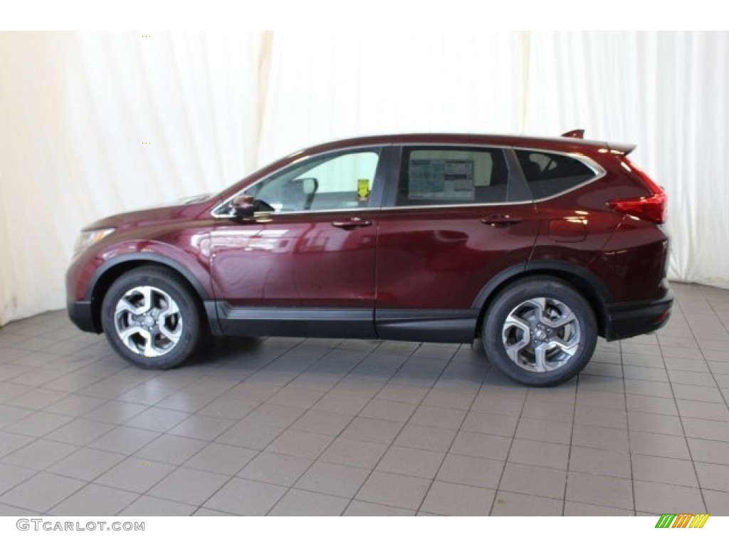 2018 CR-V EX - Basque Red Pearl II / Gray photo #5