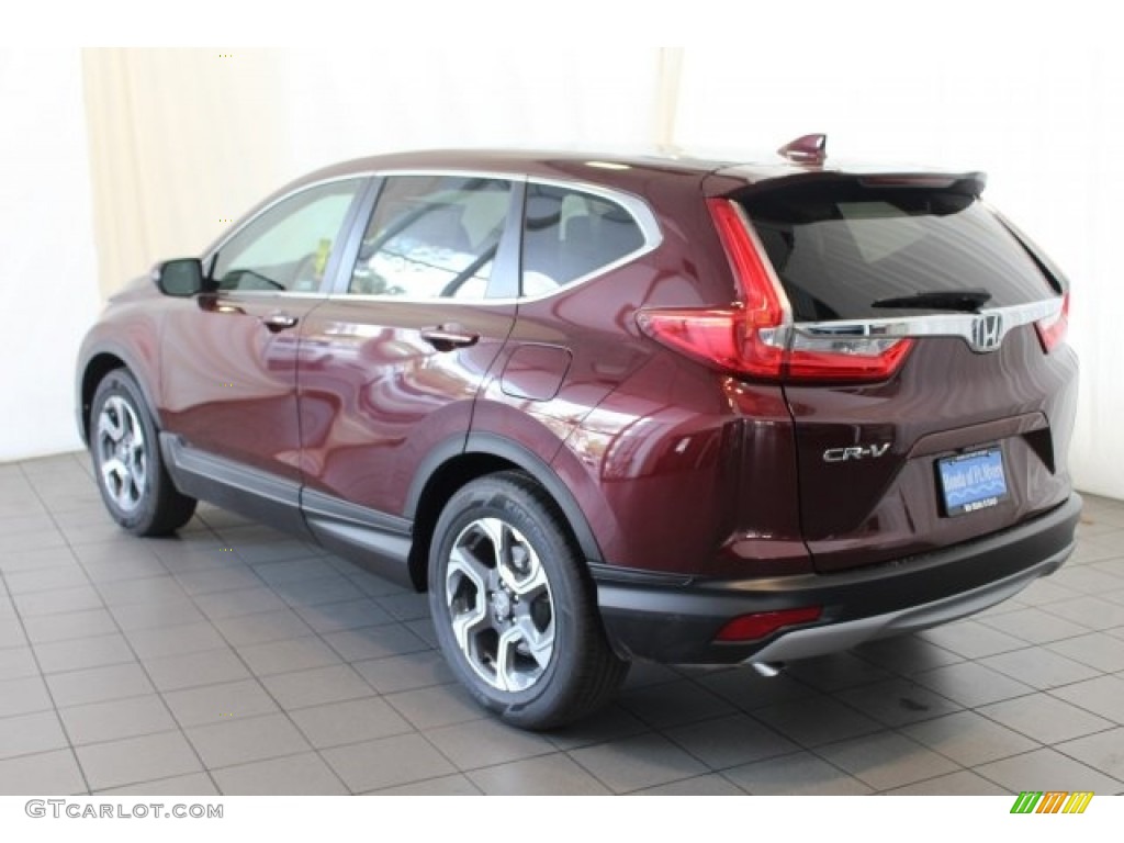 2018 CR-V EX - Basque Red Pearl II / Gray photo #7