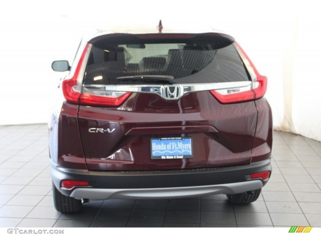 2018 CR-V EX - Basque Red Pearl II / Gray photo #8