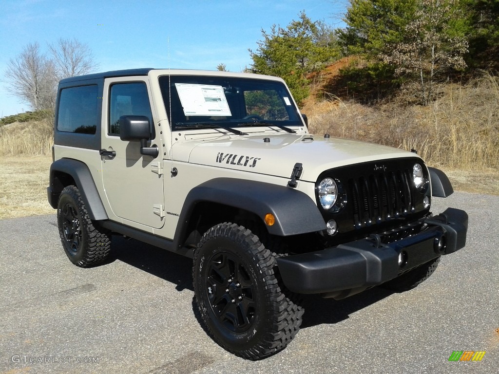 Gobi 2018 Jeep Wrangler Willys Wheeler Edition 4x4 Exterior Photo #125186491