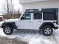 2018 Bright White Jeep Wrangler Unlimited Sport 4x4  photo #2