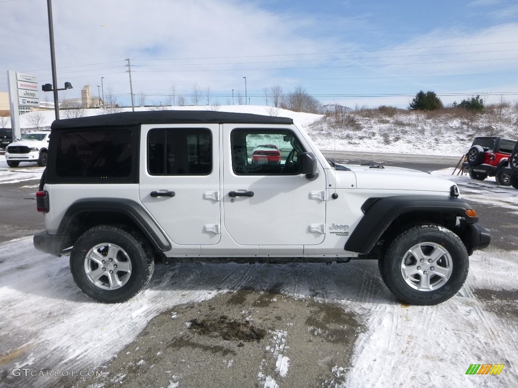 Bright White 2018 Jeep Wrangler Unlimited Sport 4x4 Exterior Photo #125186794