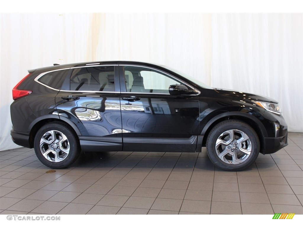 2018 CR-V EX - Crystal Black Pearl / Black photo #3