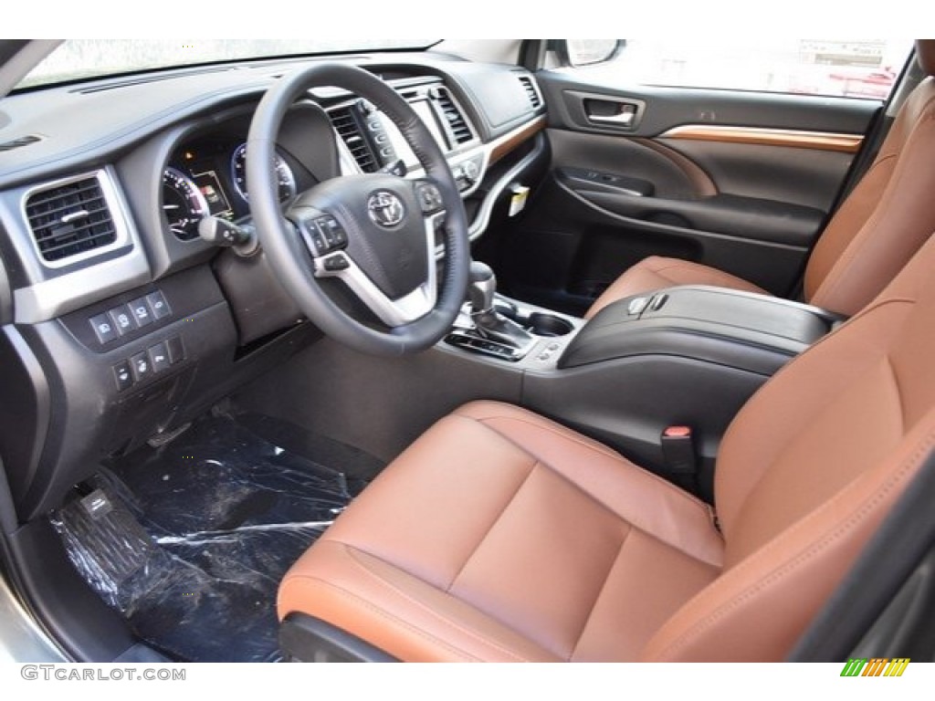 Saddle Tan Interior 2018 Toyota Highlander Limited AWD Photo #125188525