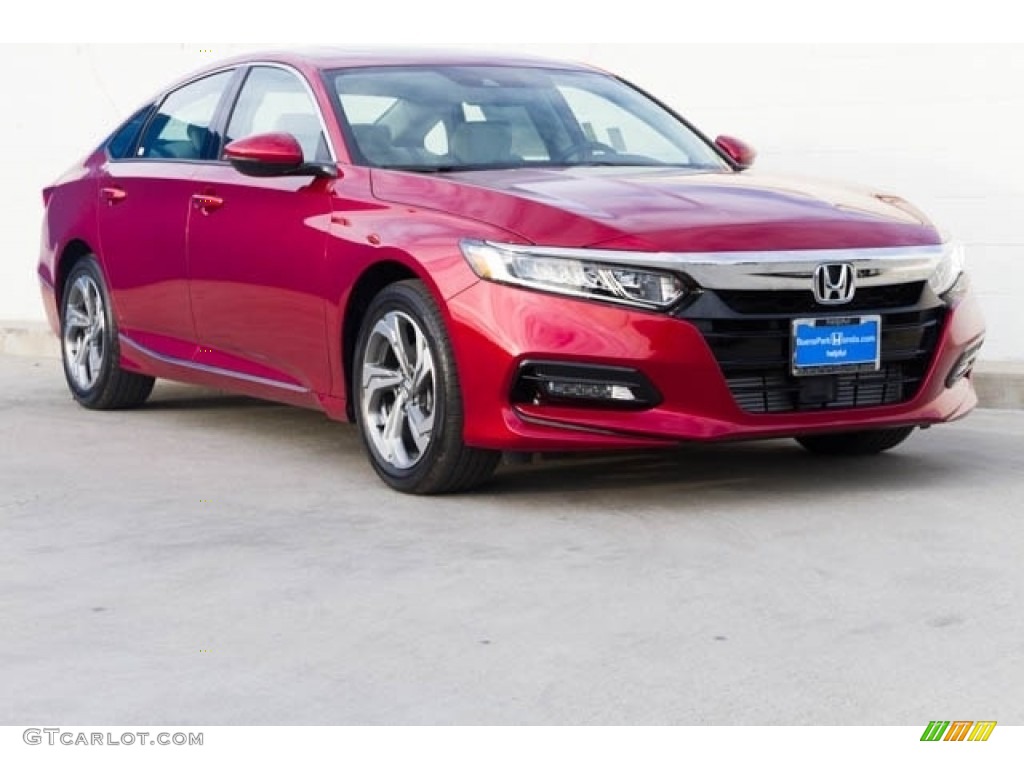 2018 Accord EX-L Sedan - Radiant Red Metallic / Ivory photo #1