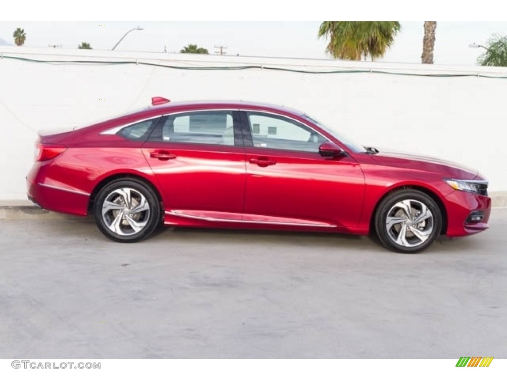 2018 Accord EX-L Sedan - Radiant Red Metallic / Ivory photo #5