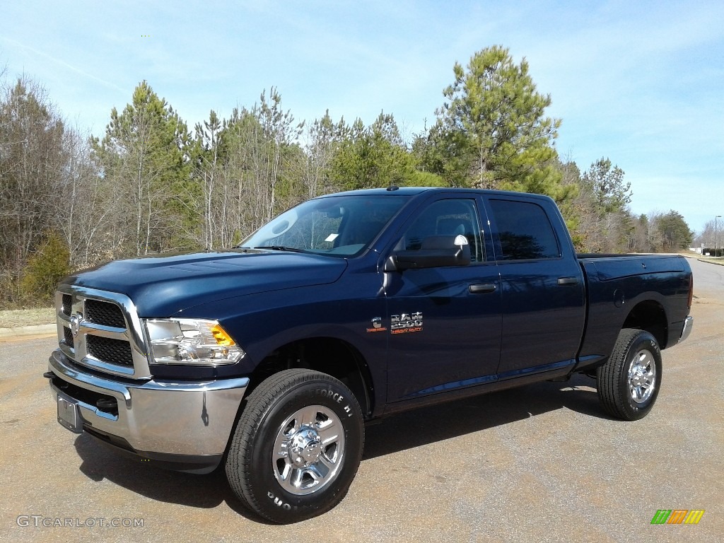 2018 2500 Tradesman Crew Cab 4x4 - True Blue Pearl / Black/Diesel Gray photo #2