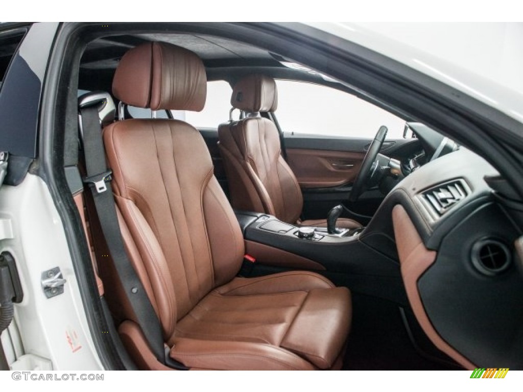2015 6 Series 650i Gran Coupe - Alpine White / BMW Individual Amaro Brown Full Merino Leather photo #6