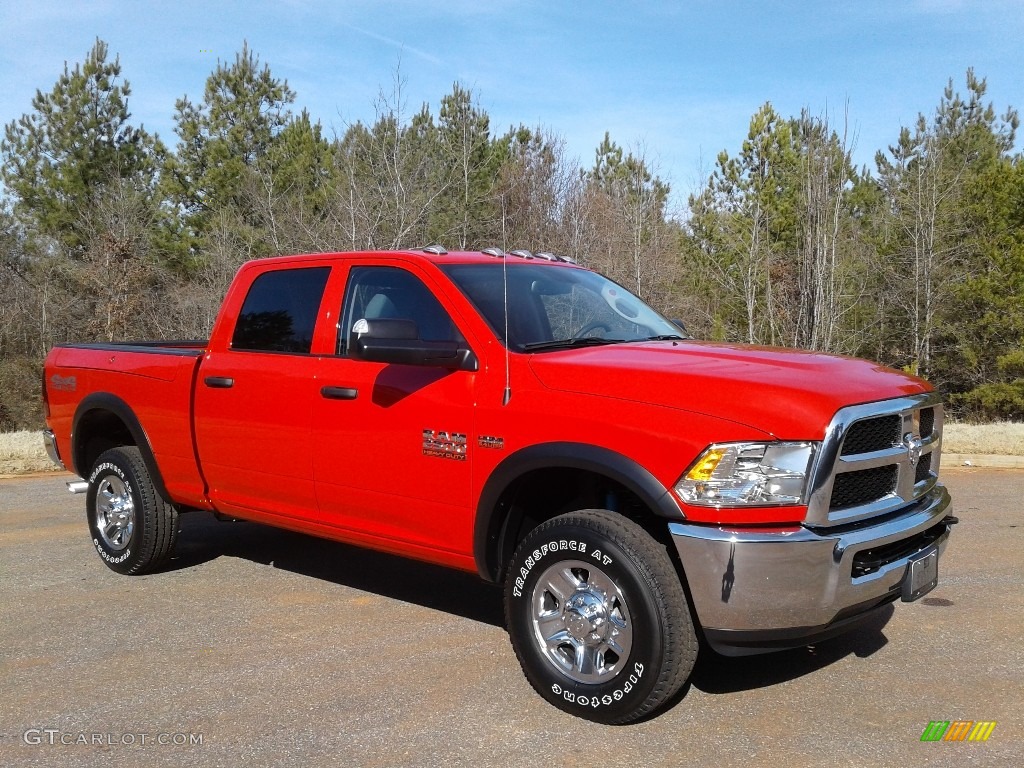 Flame Red 2018 Ram 2500 Tradesman Crew Cab 4x4 Exterior Photo #125190826
