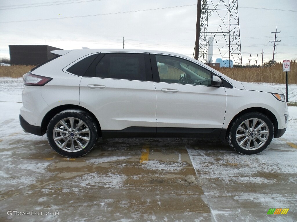 2018 Edge Titanium AWD - White Platinum / Cognac photo #4