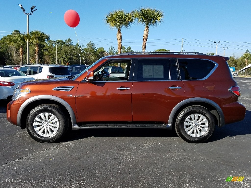 Forged Copper 2018 Nissan Armada Platinum Exterior Photo #125192937