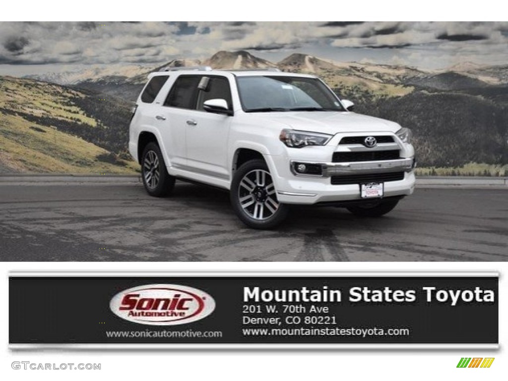 2018 4Runner Limited 4x4 - Blizzard White Pearl / Sand Beige photo #1