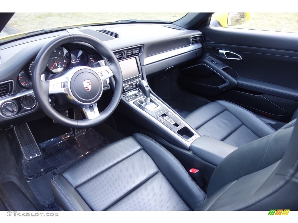 Black Interior 2013 Porsche 911 Carrera Cabriolet Photo #125194465