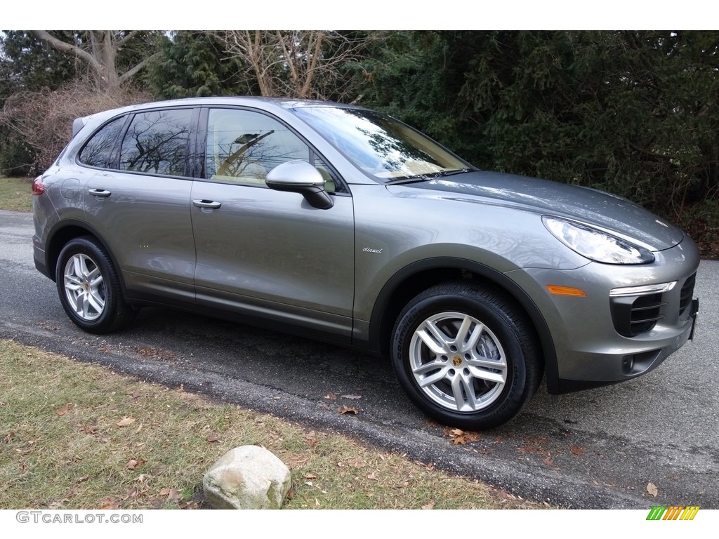 Meteor Grey Metallic 2015 Porsche Cayenne Diesel Exterior Photo #125194933