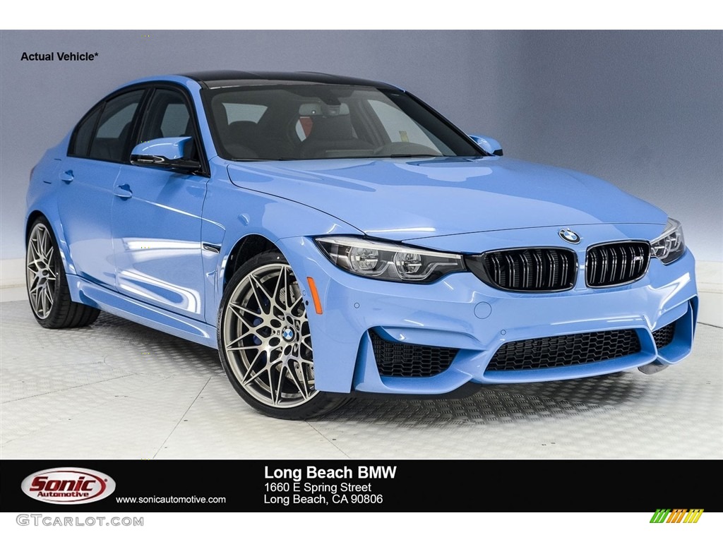 2018 M3 Sedan - Yas Marina Blue Metallic / Black photo #1