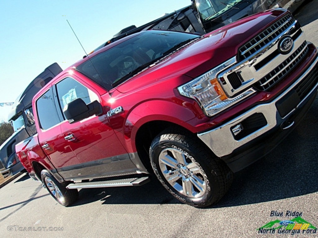 2018 F150 XLT SuperCrew 4x4 - Ruby Red / Earth Gray photo #30