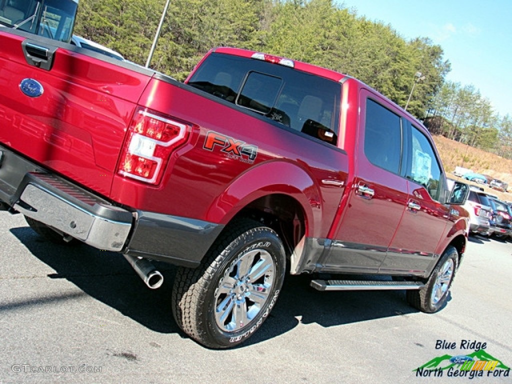 2018 F150 XLT SuperCrew 4x4 - Ruby Red / Earth Gray photo #31