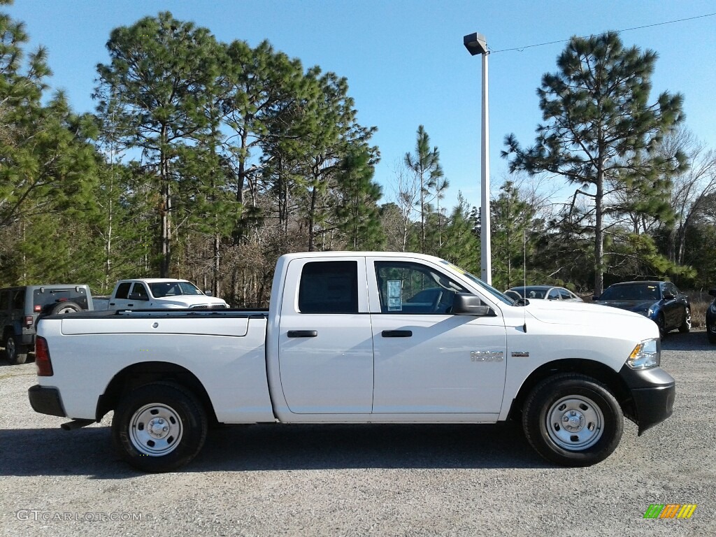 2018 1500 Tradesman Quad Cab 4x4 - Bright White / Black/Diesel Gray photo #6
