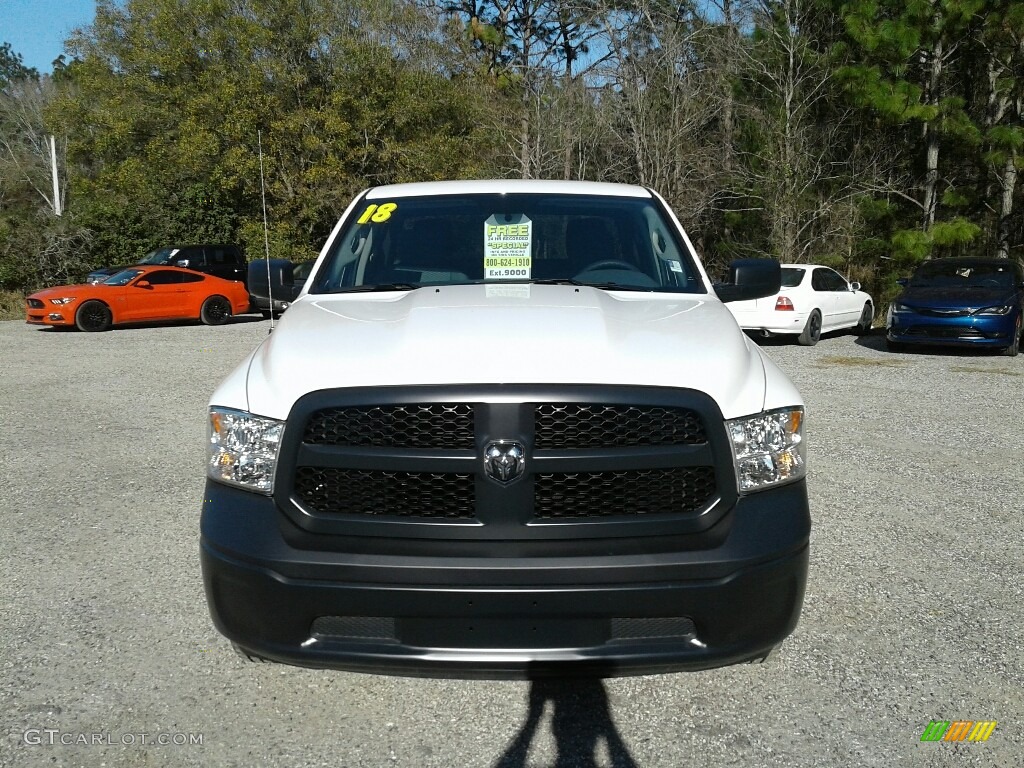 2018 1500 Tradesman Quad Cab 4x4 - Bright White / Black/Diesel Gray photo #8