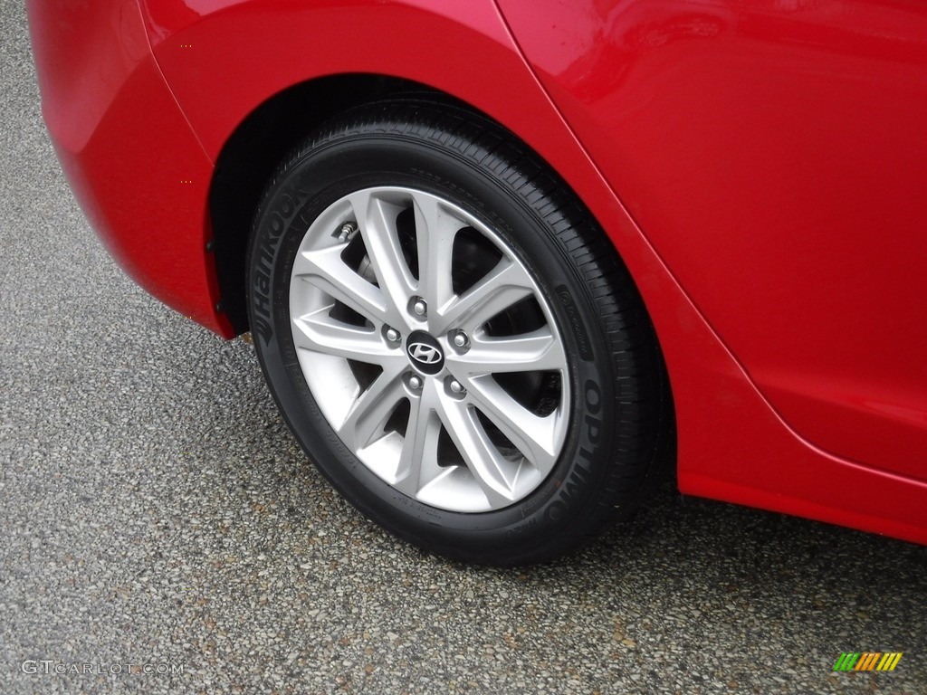 2015 Elantra SE Sedan - Geranium Red / Black photo #3