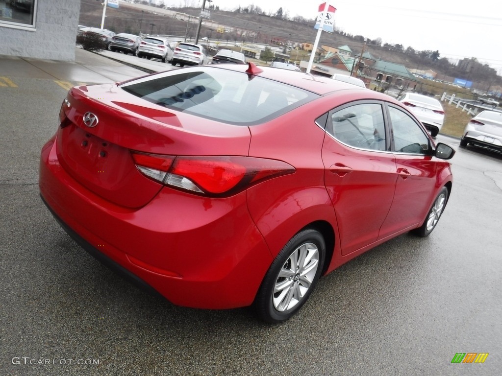 2015 Elantra SE Sedan - Geranium Red / Black photo #10