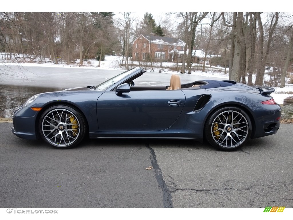 Yachting Blue Metallic 2015 Porsche 911 Turbo S Cabriolet Exterior Photo #125204155