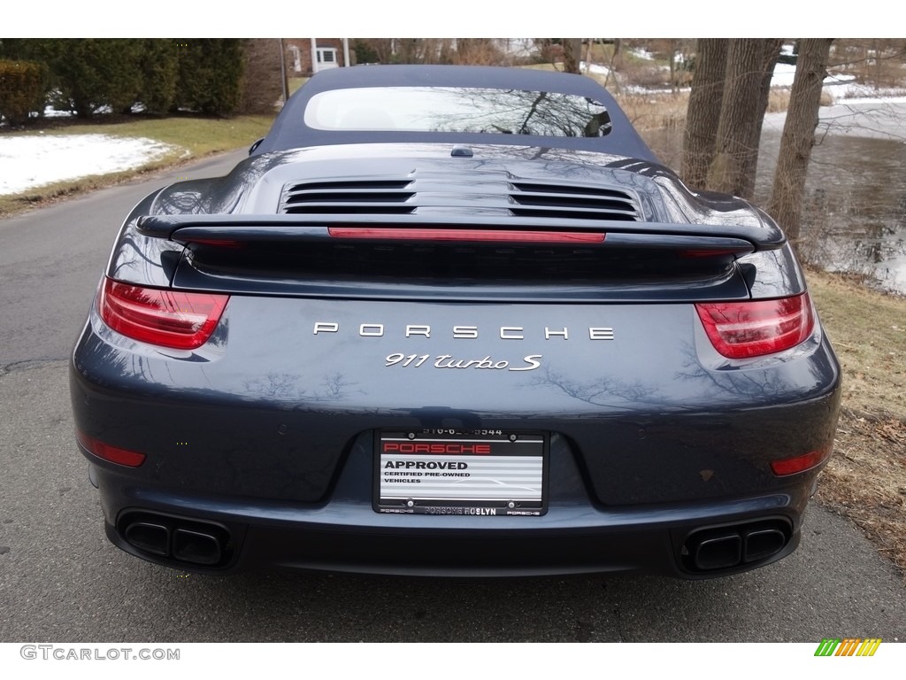 2015 911 Turbo S Cabriolet - Yachting Blue Metallic / Espresso/Cognac Natural Leather photo #9