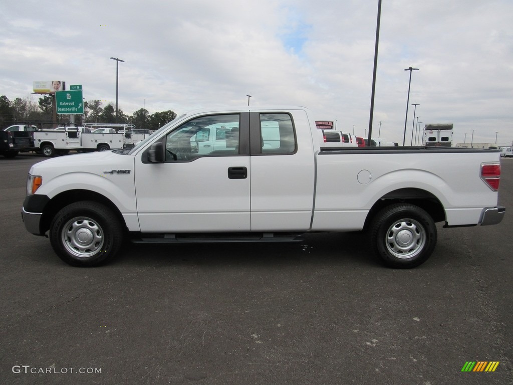 2014 F150 XL SuperCab - Oxford White / Steel Grey photo #2