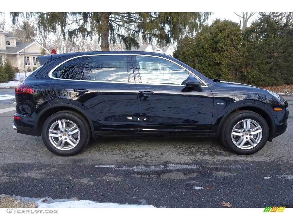 2015 Cayenne Diesel - Black / Black photo #7