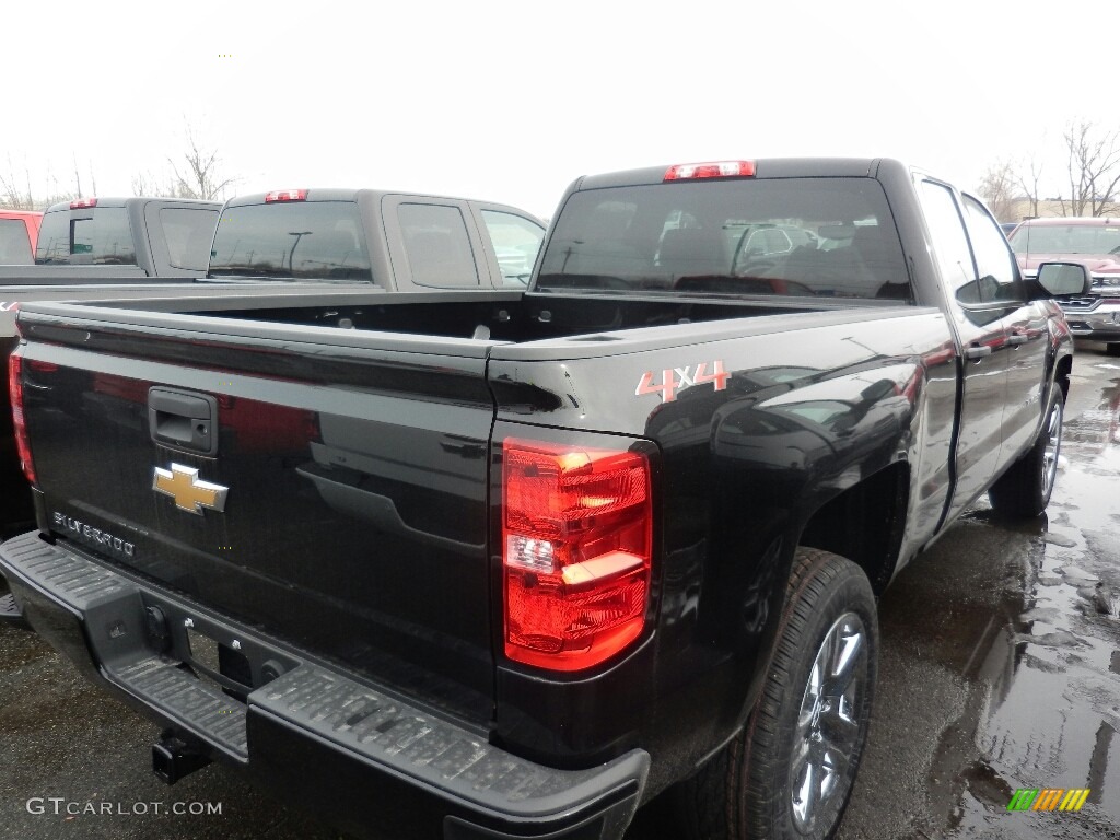 2018 Silverado 1500 WT Double Cab 4x4 - Black / Dark Ash/Jet Black photo #4