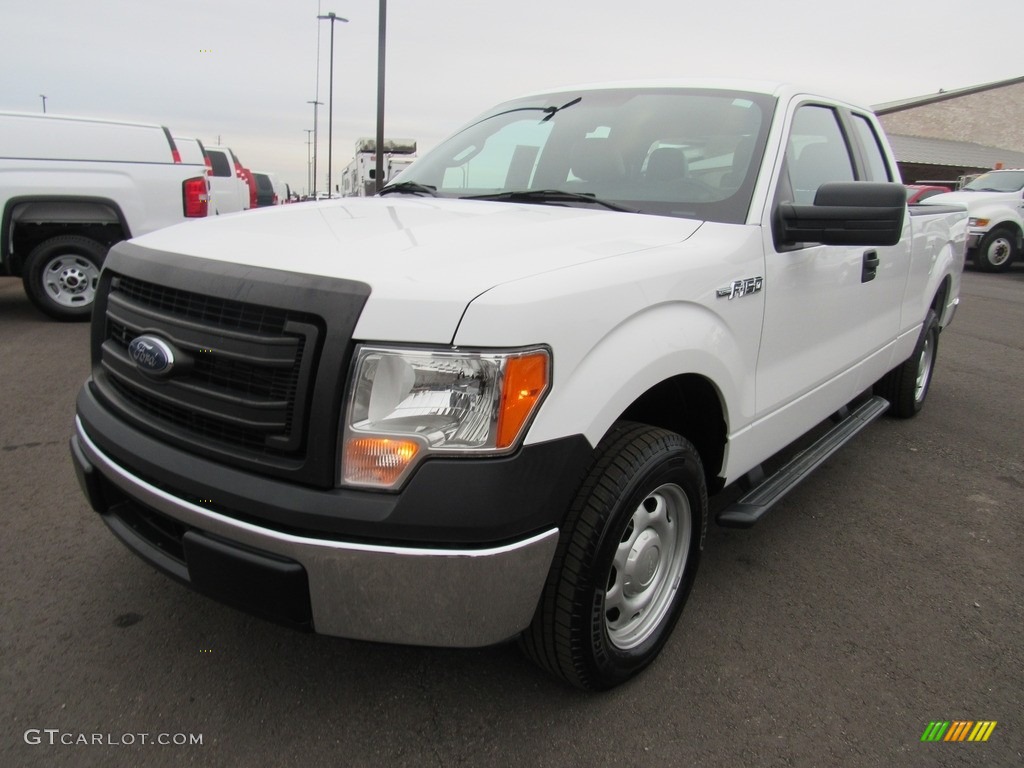 2014 F150 XL SuperCab - Oxford White / Steel Grey photo #1