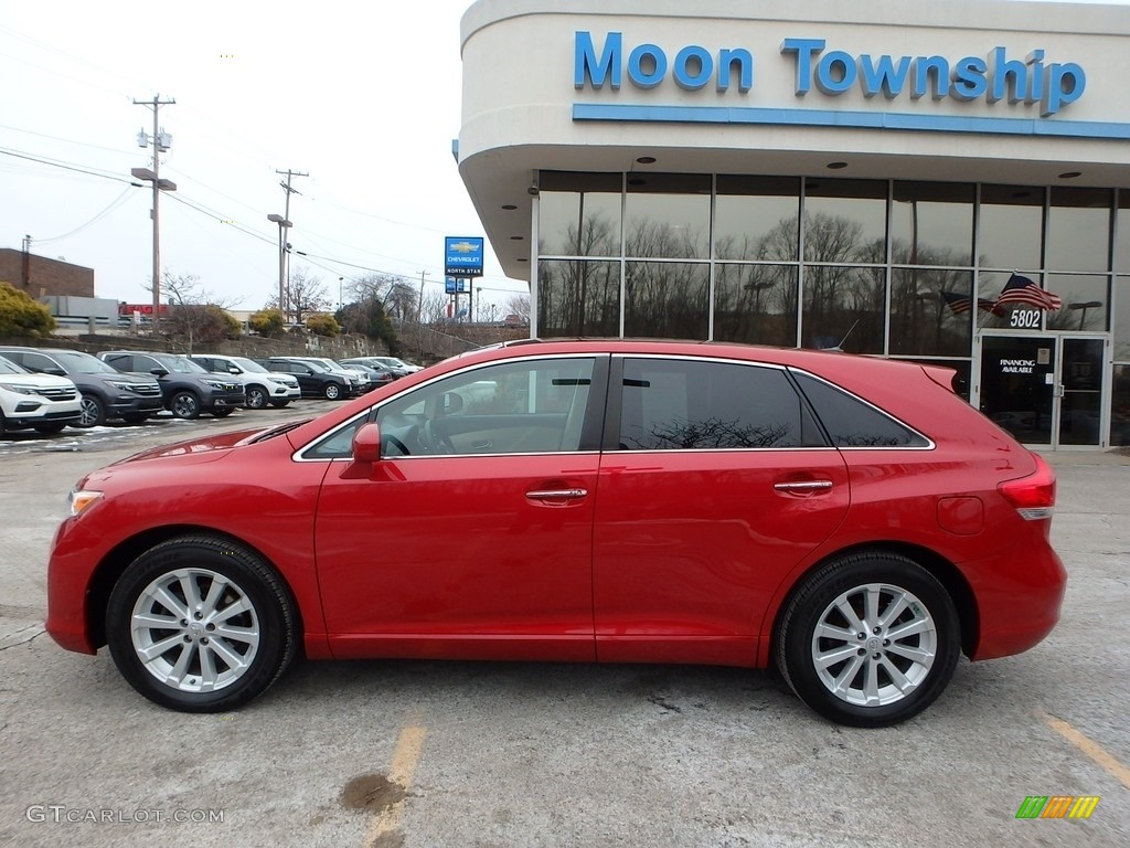 2010 Venza I4 - Barcelona Red Metallic / Ivory photo #2