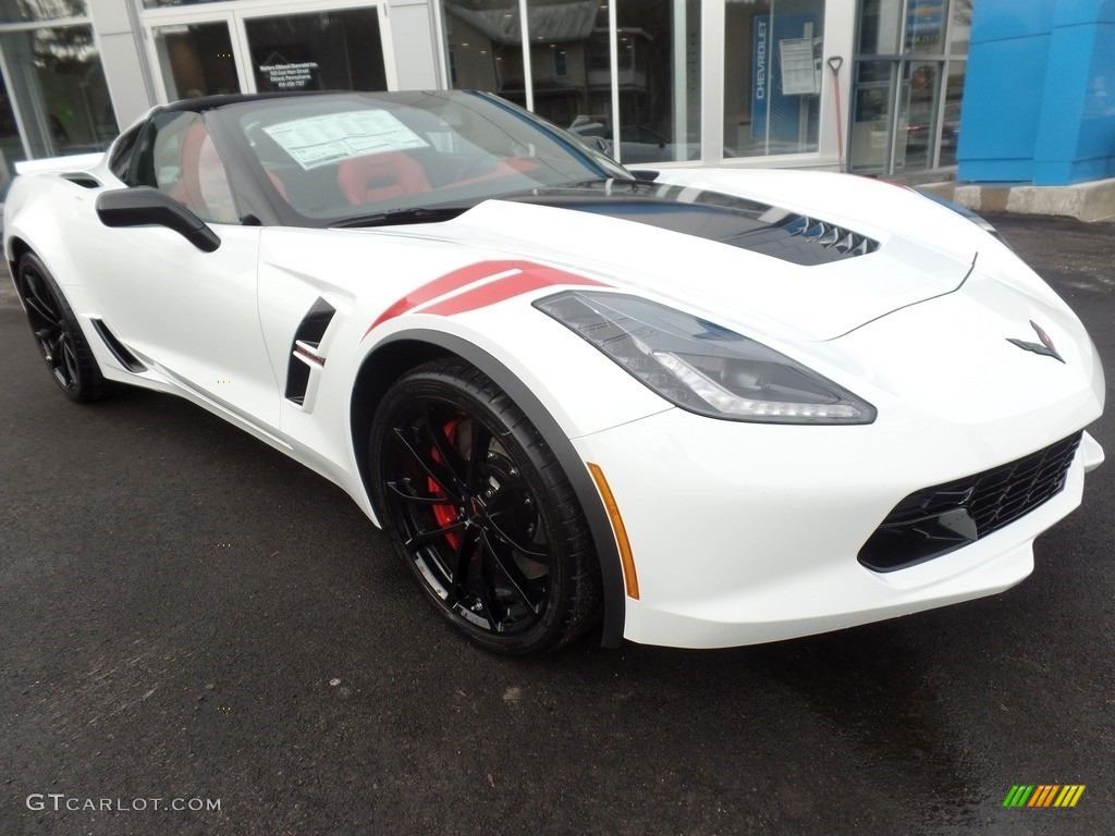 Arctic White 2018 Chevrolet Corvette Grand Sport Coupe Exterior Photo #125207047
