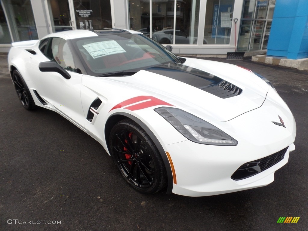 Arctic White 2018 Chevrolet Corvette Grand Sport Coupe Exterior Photo #125207212