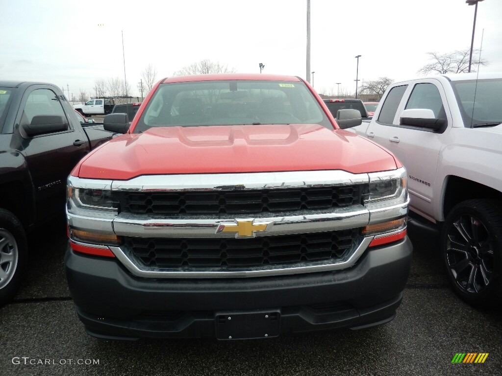 2018 Silverado 1500 WT Regular Cab - Red Hot / Dark Ash/Jet Black photo #2