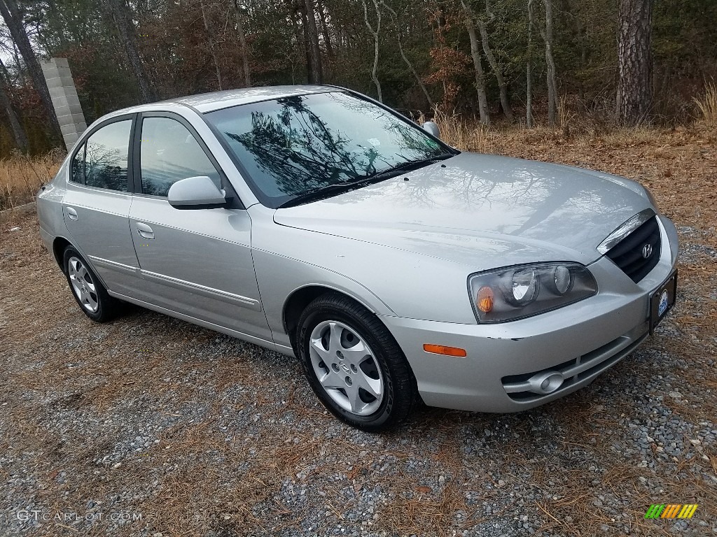 2006 Elantra GLS Sedan - Sterling Silver / Gray photo #3
