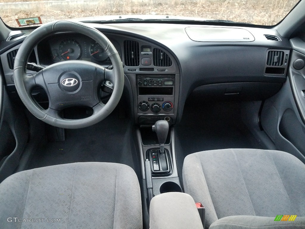 2006 Elantra GLS Sedan - Sterling Silver / Gray photo #11