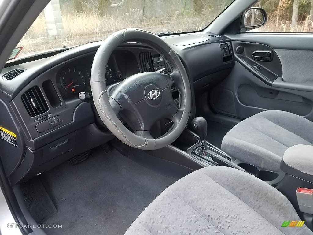2006 Elantra GLS Sedan - Sterling Silver / Gray photo #12