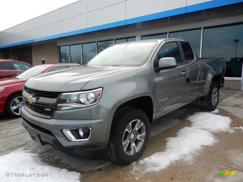 2018 Colorado Z71 Extended Cab 4x4 - Satin Steel Metallic / Jet Black photo #1