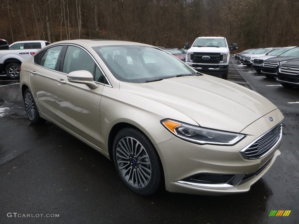 White Gold 2018 Ford Fusion SE Exterior Photo #125208349